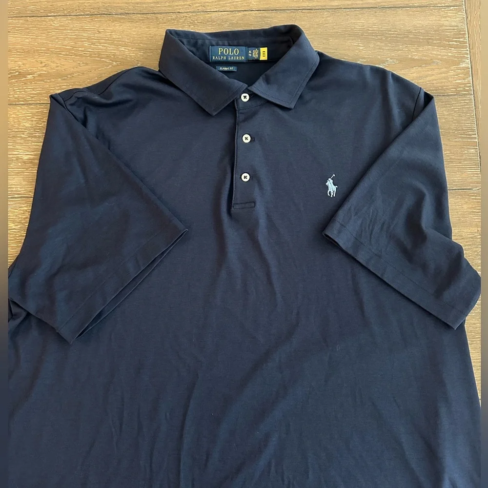 Ralph‎ Lauren Blue Polo Shirt Classic Design Size XL Great Condition